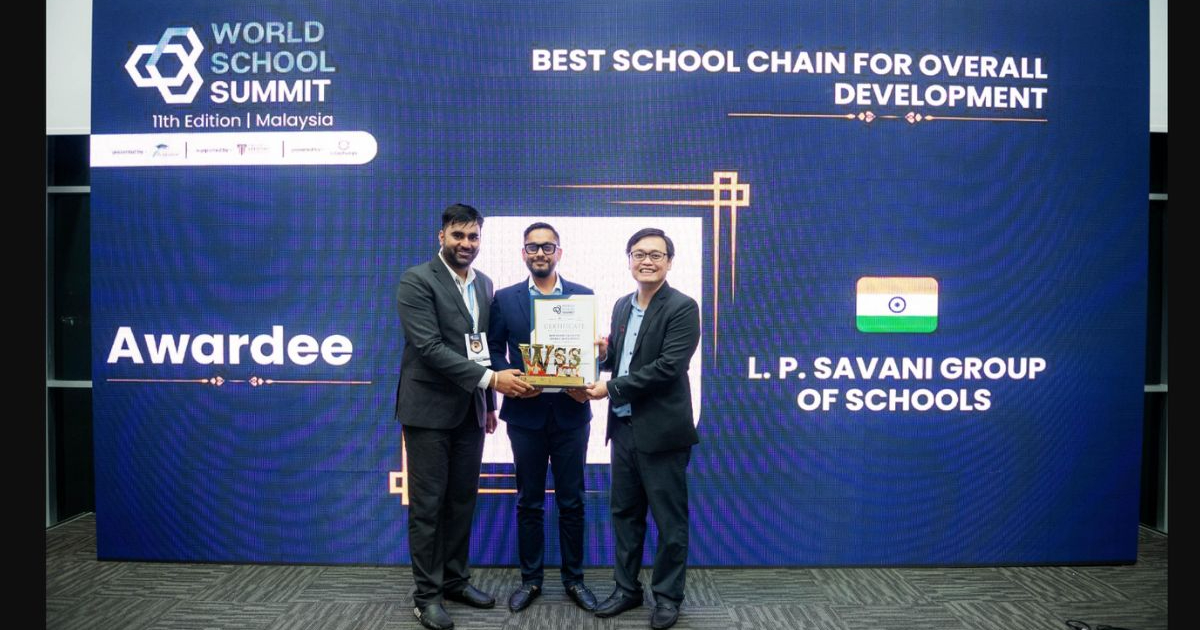 Surat Shines Globally: Dr. Dharmendra Savani's Dual Triumph – PhD Conferred and LP Savani Group Wins Best Overall School Development